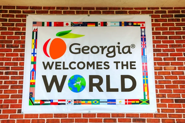 Georgia welomes sign — Stock Photo, Image