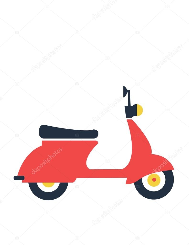 Motorbike flat icon, illustration vector. Travelling concept