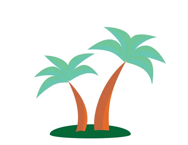 Palm trees, vector illustration — Stock Vector