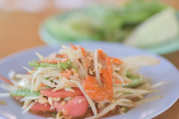 Ensalada de papaya o Som Tam — Foto de Stock