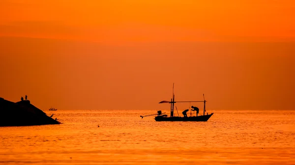 海洋中的日出 — 图库照片
