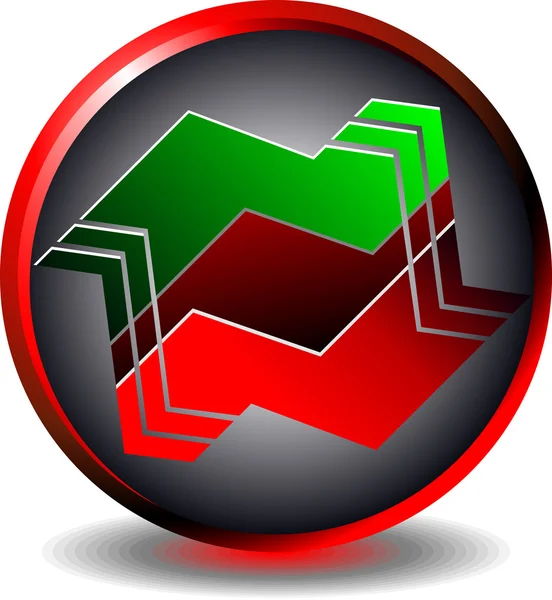 Pulsante di trading — Vettoriale Stock