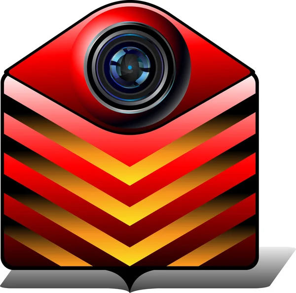 Pictogram videomap — Stockvector