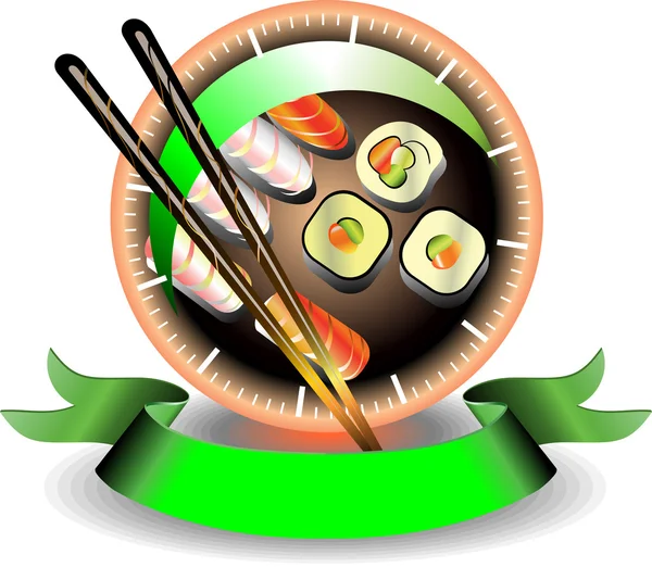 Sushi business — Stockvector