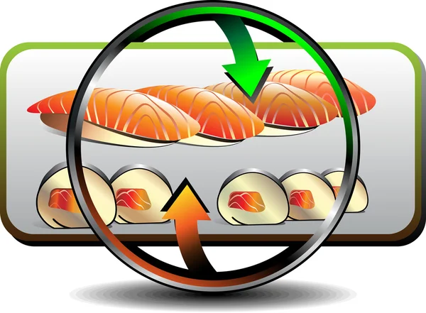 Asuntos de sushi — Vector de stock