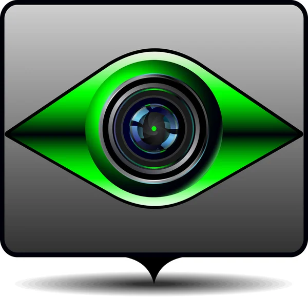 Symbol für Videoüberwachung — Stockvektor