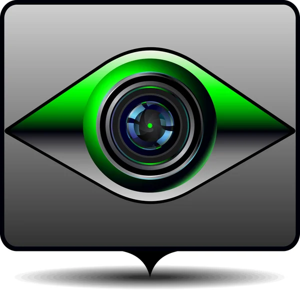 Icono para videovigilancia — Vector de stock