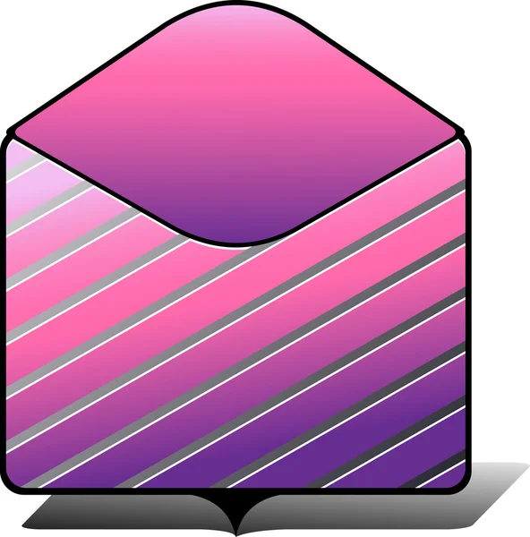Pink folder icon — Stock Vector