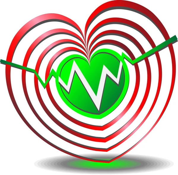 Diagnoza serca — Wektor stockowy
