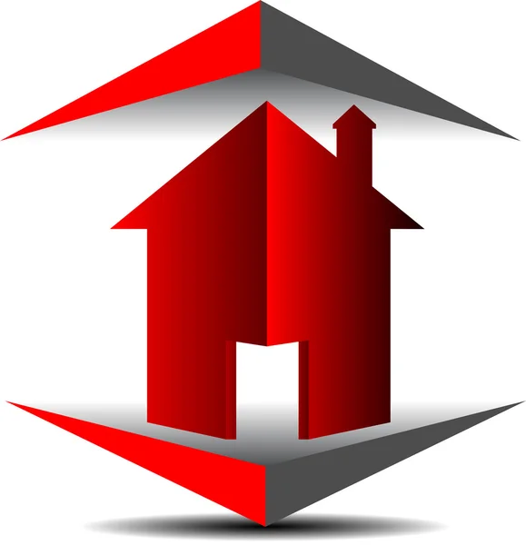 Immobilien-Ikone — Stockvektor