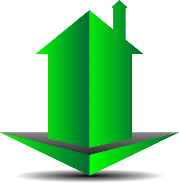 Icono de bienes raíces — Vector de stock