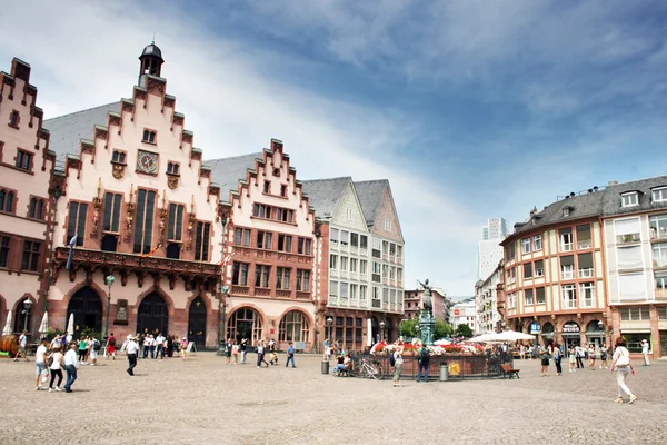 Romer Square Frankfurt — Stock Photo, Image