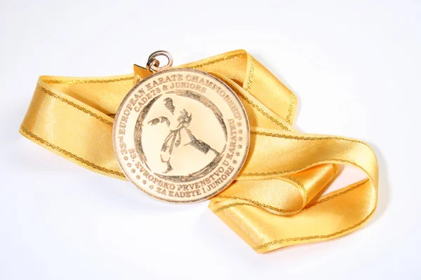 Gouden Karate medaille — Stockfoto