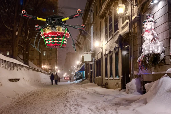 Aerial Christmas Delivery 3 — Stock Photo, Image