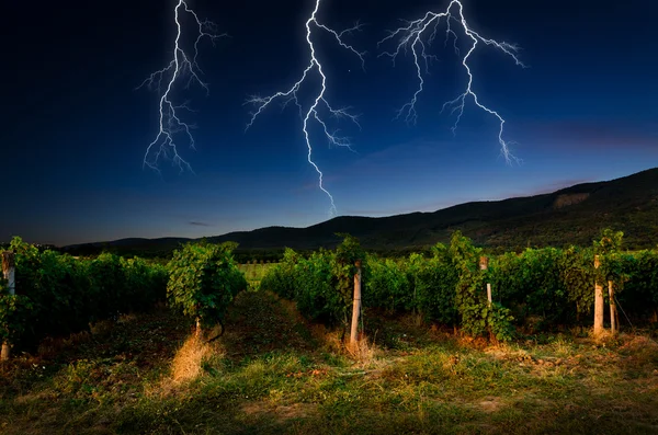 Gewitter mit Blitz — Stockfoto