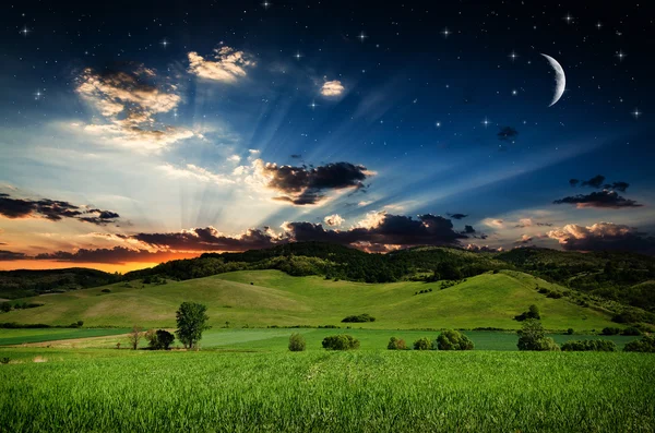 Vacker natt bakgrund — Stockfoto