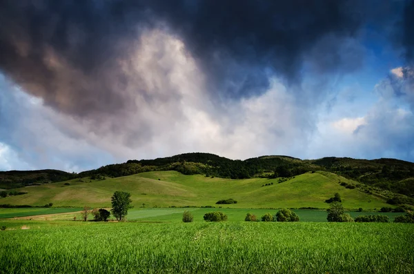 Nacht Landschaft Hintergrund — Stockfoto