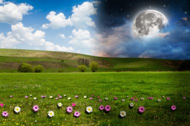 Gece gündüz arka plan