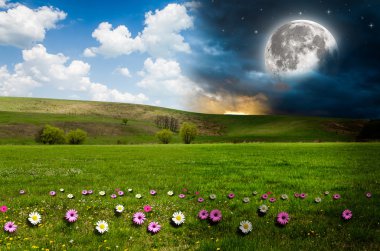 Gece gündüz arka plan