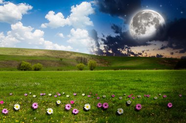 Gece gündüz arka plan