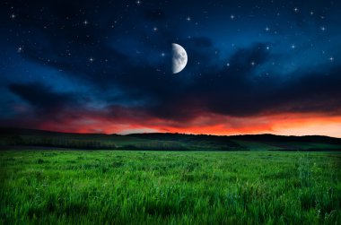 Güzel bir gece alan arka plan