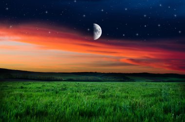 Güzel bir gece alan arka plan