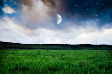 Güzel bir gece alan arka plan