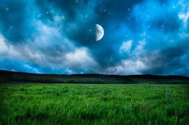 Güzel bir gece alan arka plan