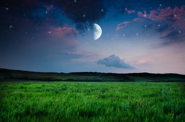 Güzel bir gece alan arka plan