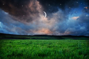 Güzel bir gece alan arka plan
