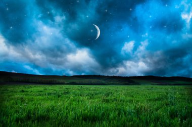 Güzel bir gece alan arka plan