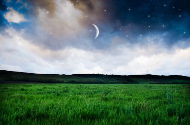 Güzel bir gece alan arka plan