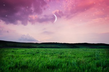 Güzel bir gece alan arka plan