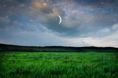 Güzel bir gece alan arka plan