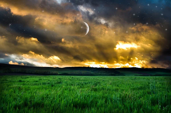Güzel bir gece alan arka plan