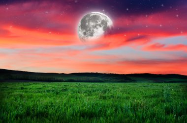 Güzel bir gece alan arka plan