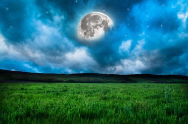 Güzel bir gece alan arka plan