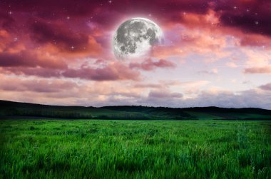 Güzel bir gece alan arka plan