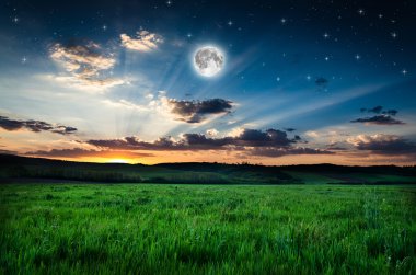 Güzel bir gece alan arka plan