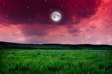 Güzel bir gece alan arka plan