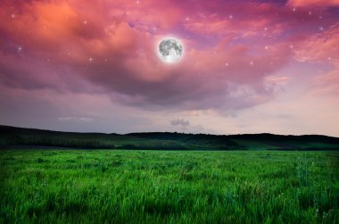 Güzel bir gece alan arka plan