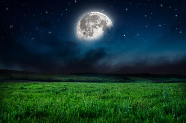 Gece gökyüzü dolunay arka plan