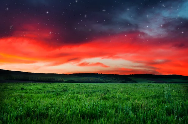 Noční obloha pozadí — Stock fotografie