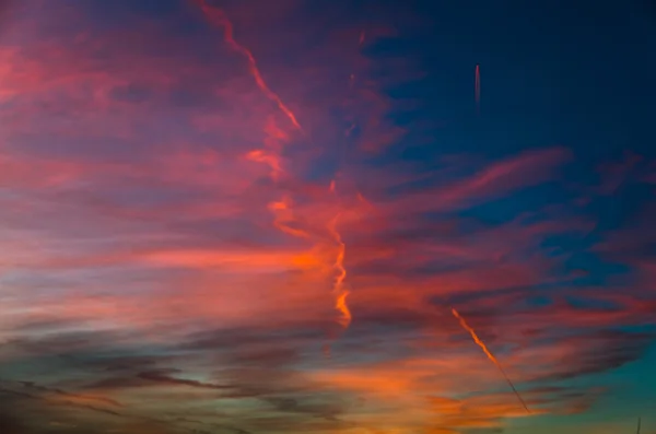 Céu noturno dramático — Fotografia de Stock