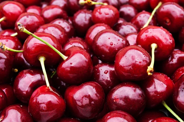 Sweet red cherry background — Stock Photo, Image