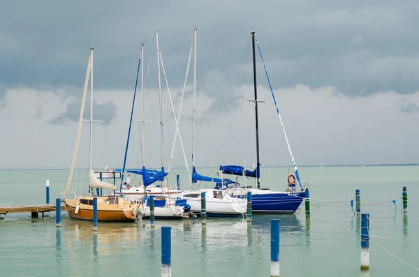 Sailing ships view — Stock Photo, Image