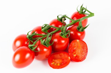 domates yeşil asma üzerinde