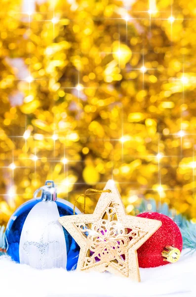 明るいクリスマスの装飾 — ストック写真