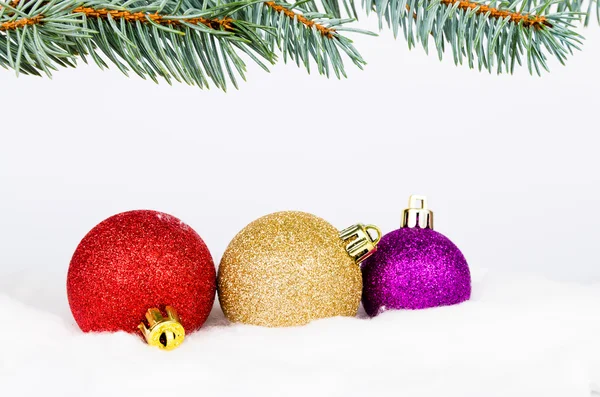 Světlé Vánoční dekorace — Stock fotografie