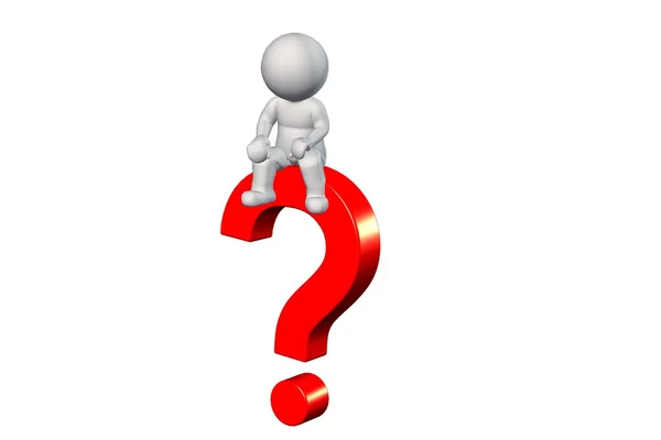 adam ve soru işareti